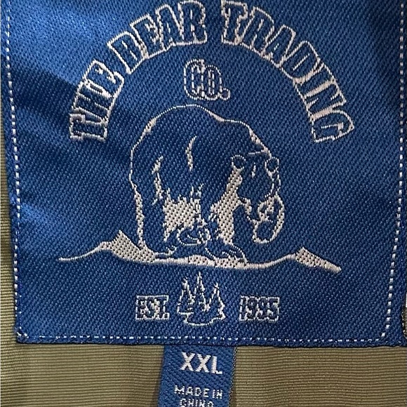 The Bear Trading Company Olive Green Windbreaker Jacket - Men’s Size XXL - Picture 3 of 5